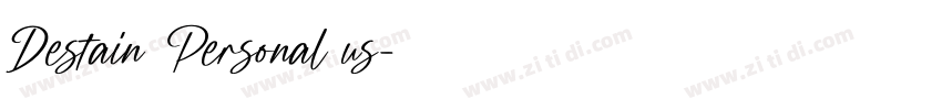 Destain Personal us字体转换